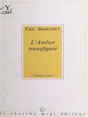 cover image of L'atelier transfiguré